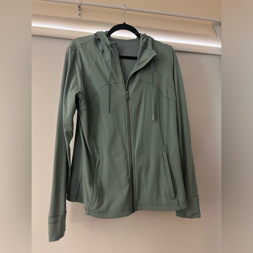 Lululemon Define Hooded Nulu Jacket Size 16 Tidewater Teal